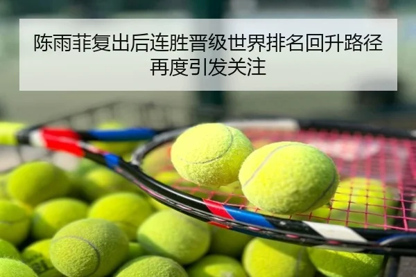 陈雨菲复出后连胜晋级世界排名回升路径再度引发关注